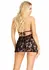 Dreamgirl 2-Piece Lace Fly Away Babydoll Set with Peek-A-Boo Cups Black M/L