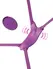 Fantasy For Her Ultimate Butterfly Wearable Vibrating System, Purple, Remote