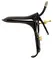 Fetish Collection Speculum Air & Liquid Tube Black-Gold 15cm Steel