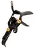 Fetish Collection Speculum Air & Liquid Tube Black-Gold 15cm Steel