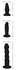 Crystal Clear Set of 3 Transparent Anal Training Devices PVC Suction Base