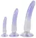 Crystal Clear Set of 3 Transparent Intimate Models with Suction Base PVC