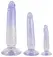 Crystal Clear Set of 3 Transparent Intimate Models with Suction Base PVC