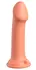 Dillio Platinum Big Hero Flexible Silicone Model Peach 17 cm