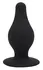 SilexD Model 2 L Silicone Plug - Large, Memory Material, Black