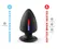 SilexD Premium Silicone Plug L - Temperature Play, 13 cm, Black