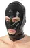 LateX Classic Head Mask Black 0.4mm Natural Rubber, Eye & Mouth Openings