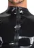 Cottelli Collection Men's Latex Shirt M with Zipper, Black