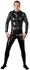 Cottelli Collection Men's Latex Jumpsuit XL Black 0.4mm 3-Way Zip