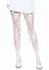 Leg Avenue Seamless Floral Lace Pantyhose - Elegant Pattern, One Size
