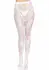 Leg Avenue Seamless Floral Lace Pantyhose - Elegant Pattern, One Size