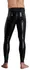 LateX Latex Leggings XL with Anatomical Sleeve, Black, 0.4 mm