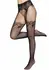Leg Avenue Fishnet Tights Lace-Up Backseam Reinforced Toe Black
