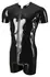 LateX Men's Latex Body Playsuit M Black 0.4mm 3-Way Zipper