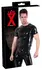 LateX Collection Unisex Latex Shirt 2XL Black, Short Sleeve Classic Fit