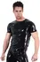 LateX Collection Unisex Latex Shirt 2XL Black, Short Sleeve Classic Fit