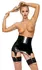 LateX Classic Black Suspender Belt S - Natural Latex, Adjustable Clips