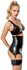 LateX Classic Black Suspender Belt S - Natural Latex, Adjustable Clips