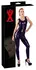 LateX Black Latex Bodysuit M - Sleeveless, 3-Way Zipper, 0.4 mm