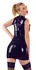 LateX Collection Latex Dress Black M - Sleeveless, Stand-up Collar, 0.4 mm