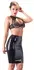 Black Level Latex Skirt S Knee-Length Waist-High 0.35mm Black
