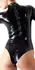 LateX Body Black S - Long Sleeve, Dual Zipper, 0.35mm Latex Finish
