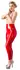 LateX Red Waist-High Latex Leggings XL 0.35mm Glossy Finish