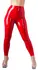 ZADO Latex Leggings Red M - Shiny Waist-High, 0.35mm Thickness