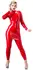 LateX Leggings Red S - High-Waist Glossy Finish, 0.35mm, Natural Latex