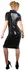 Cottelli Collection Latex Dress 2XL with Full-Length Two-Way Zip, Black