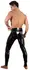 Blackstyle Latex Leggings L with 3-Way Zipper, Shiny Finish