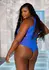 Plus Shredded Racer Back Thong Bodysuit - Seamless Comfort, Black