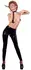 LateX Latex Leggings S Flat Dipped with Open Crotch Black