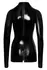 LateX Body L Open Cup Flat Dipped Long Sleeve Black Latex
