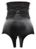 LateX Waist-High Briefs S Black - Flat Dipped Latex, Open Design