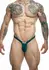 Justin+Simon Bulge Thong Men’s Anatomical Pouch Chlorine-Resistant Black