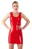 LateX Classic Red Sleeveless Latex Dress L, 0.4 mm Thick, Natural Rubber
