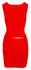 LateX Classic Red Sleeveless Latex Dress L, 0.4 mm Thick, Natural Rubber
