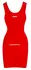 LateX Classic Sleeveless Red Dress S 0.4mm Natural Latex