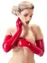LateX Latex Gloves Red L - Transparent 0.4 mm, Premium Armwear