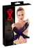 LateX Elbow-Length Latex Gloves S, Shiny Black, 0.35 mm