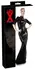 BlackLevel Latex Dress S Black Two-Way Zipper Waist-Fitted Design