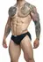 Justin+Simon Running Short Chloride-Resistant Athletic Swimwear Black M