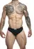 Justin+Simon Running Short Chloride-Resistant Athletic Swimwear Black M