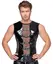Black Level Vinyl Sleeveless Shirt S with Mesh Panels, Black