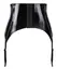 Black Level Vinyl Suspender Belt S - Adjustable Wide Model, Black Finish