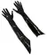 Дълги лачени ръкавици до рамото, черни, M