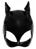 Black Level Vinyl Cat Mask S-L - Shiny Black Cat-Inspired Headwear