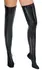 Black Level Vinyl Bed Boots L/XL - Shiny Stretch Fit, Black Finish