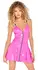 Black Level Vinyl Dress Pink S - Glossy Asymmetrical Fit, Adjustable Straps